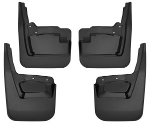 GMC Sierra 1500 Mud Guards - Front and Rear - Husky Liners - Custom-Molded - Matte Finish - `19-`23